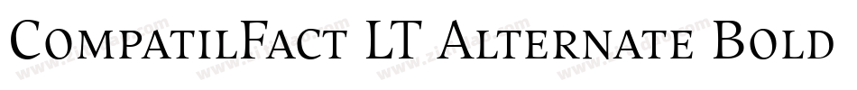 CompatilFact LT Alternate Bold Small Caps字体转换